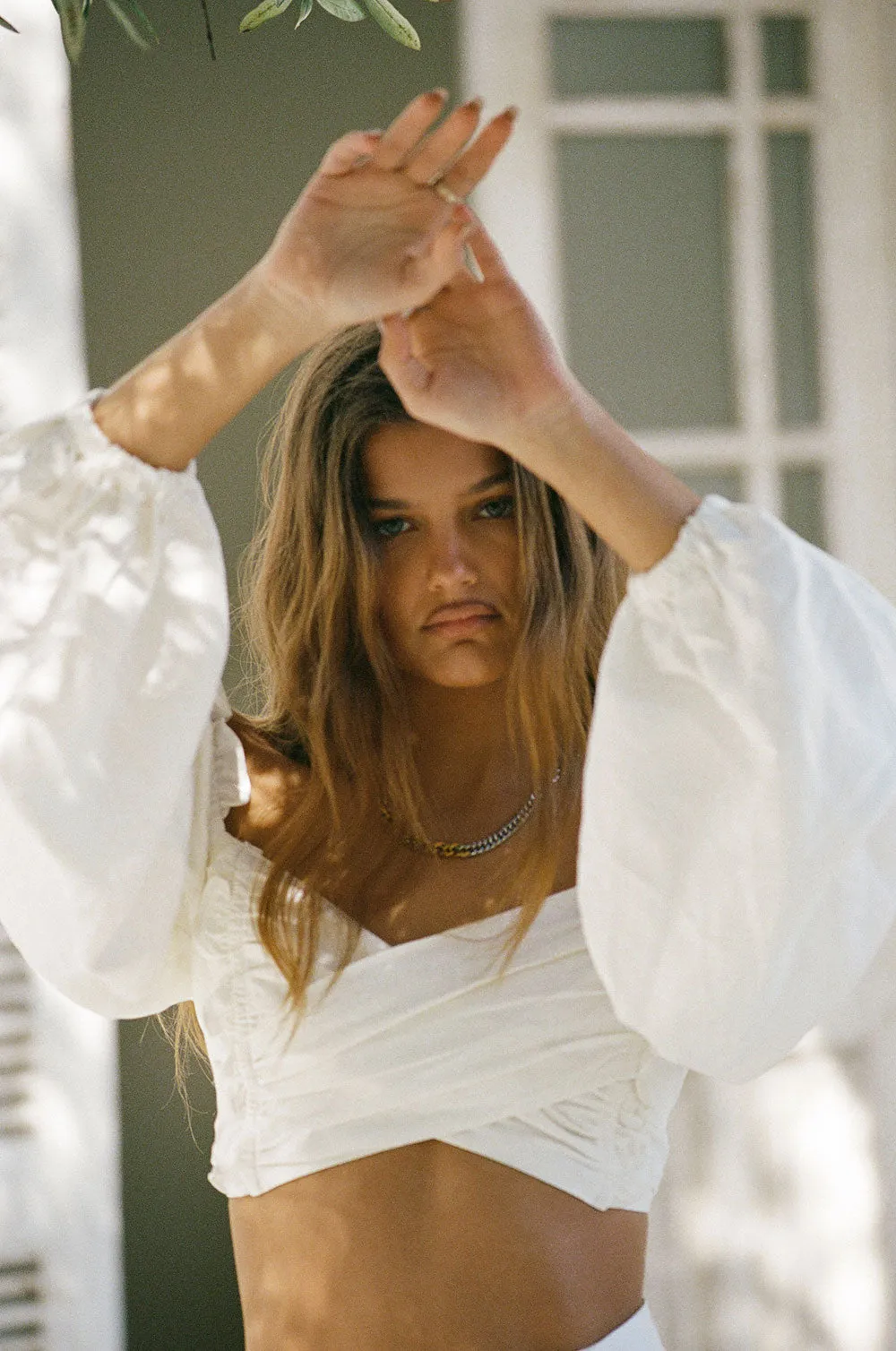 Backless Zoe Top - White sold by Sabo Skirt product image thumbnail 3