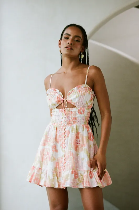 Karolina Shirred Dress sold by Sabo Skirt