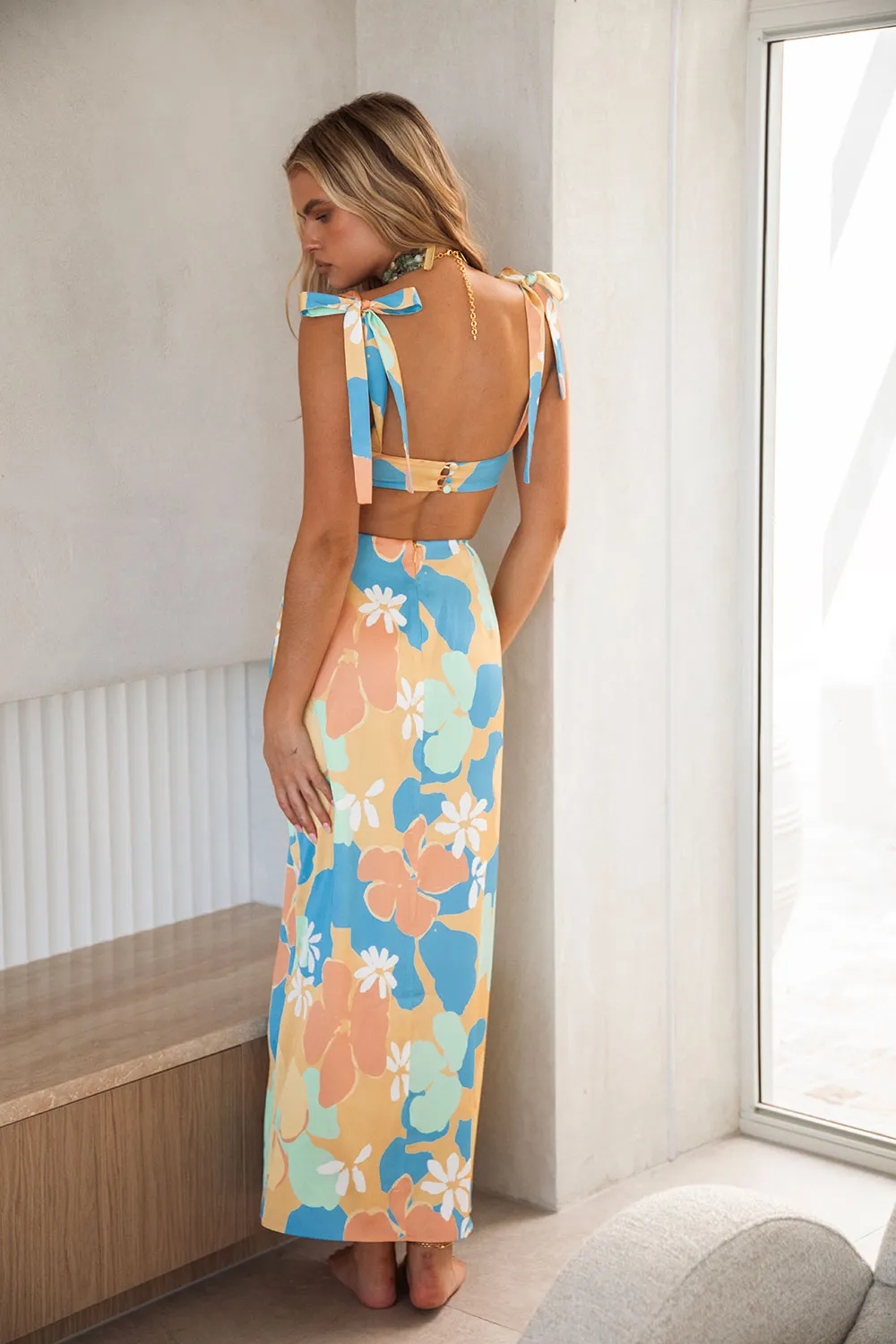 Loviana Midi Skirt - Remi Tropical sold by Sabo Skirt product image thumbnail 3