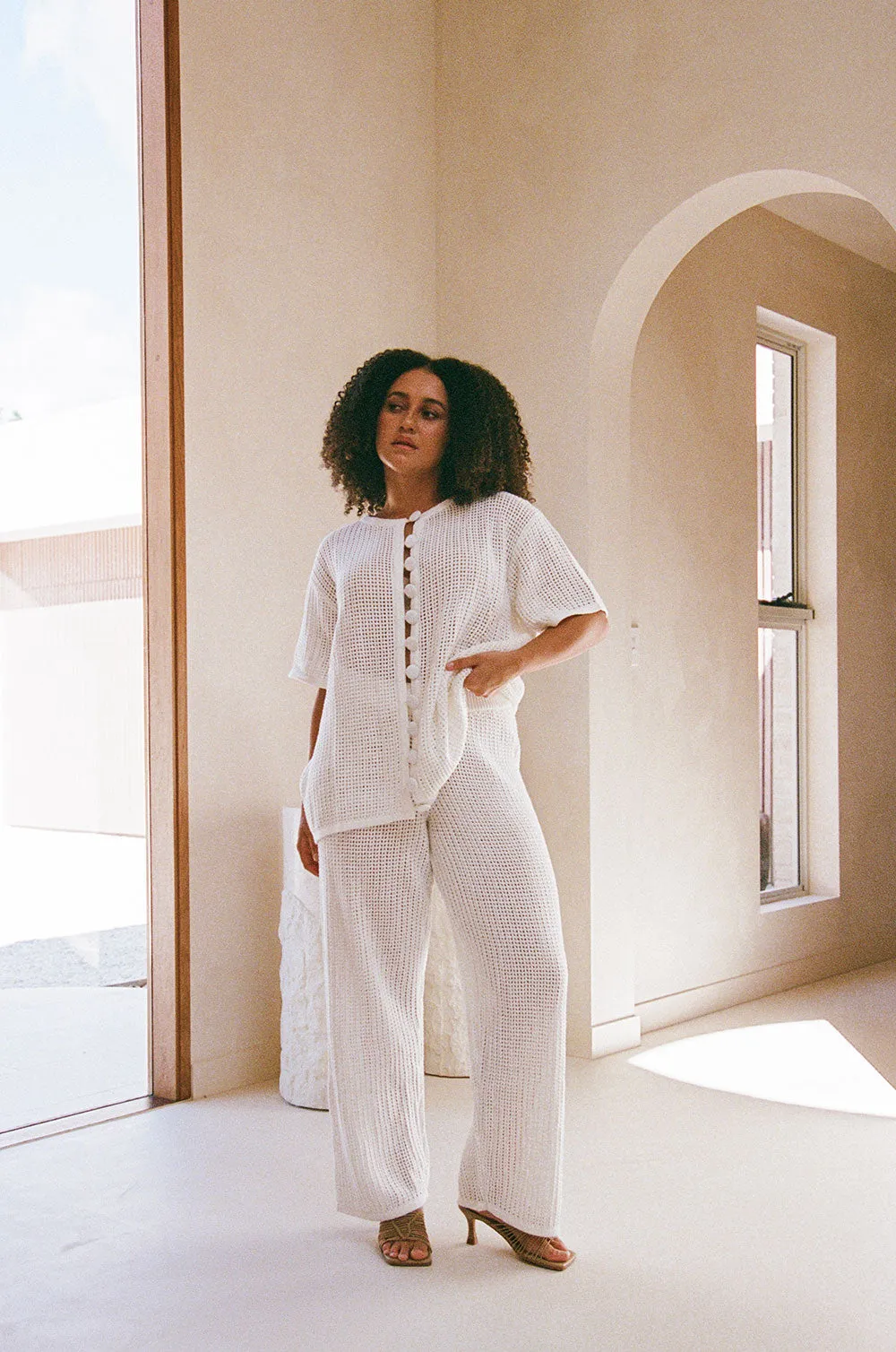 SAMPLE-Zayna Top - Cream sold by Sabo Skirt product image thumbnail 3