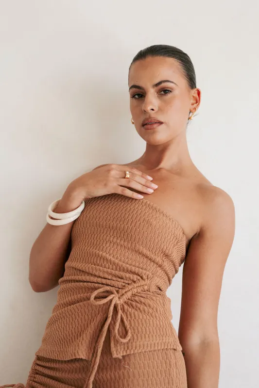 Jenna Top - Brown sold by Sabo Skirt