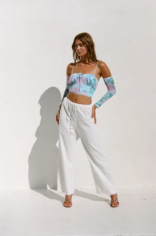 SAMPLE-Oceana Top - Water Lilies sold by Sabo Skirt