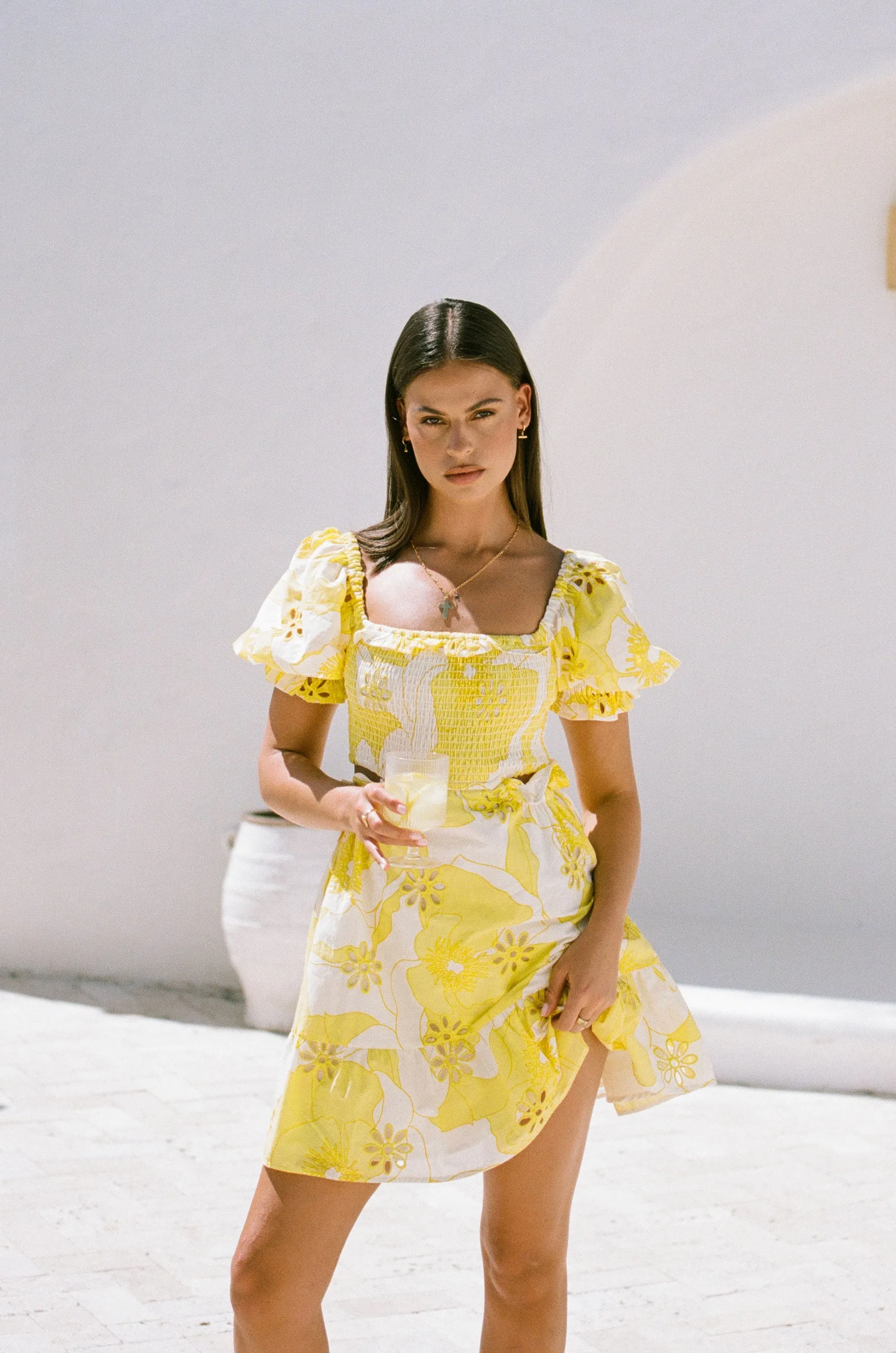 Mariz Shirred Dress sold by Sabo Skirt product image thumbnail 3