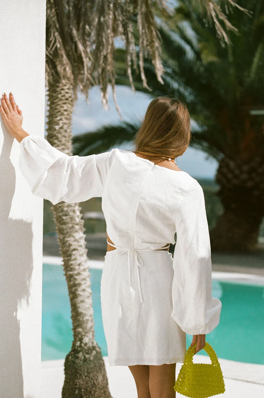 SAMPLE-Nalo Dress - White sold by Sabo Skirt product image thumbnail 4