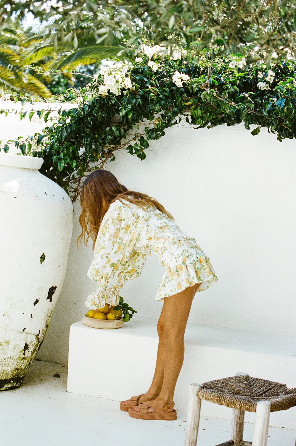 SAMPLE-Zaina Dress - Lemon Floral sold by Sabo Skirt product image thumbnail 2