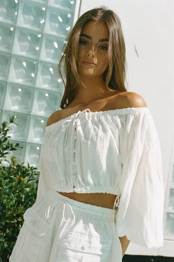 Anica Off Shoulder Top sold by Sabo Skirt