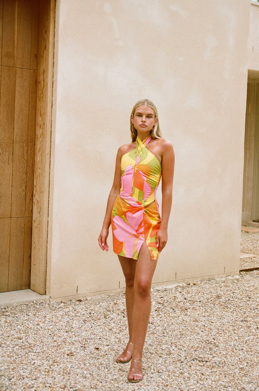 Jordan Halter Dress - Hibiscus sold by Sabo Skirt product image thumbnail 2