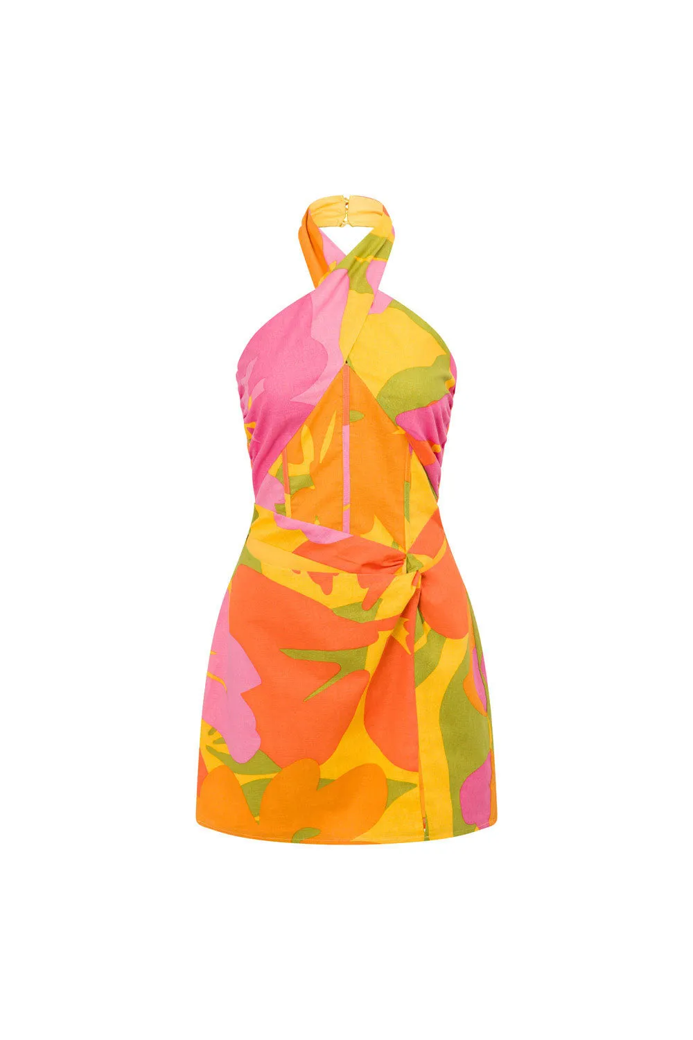 Jordan Halter Dress - Hibiscus sold by Sabo Skirt product image thumbnail 5