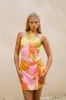 Jordan Halter Dress - Hibiscus sold by Sabo Skirt