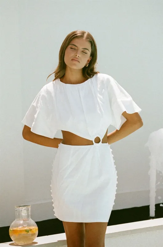 SAMPLE-Calista Dress - White sold by Sabo Skirt