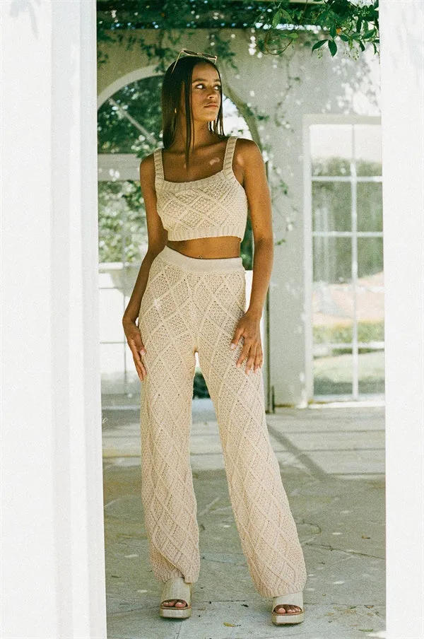 Venti Knit Pants - Tan sold by Sabo Skirt product image thumbnail 5