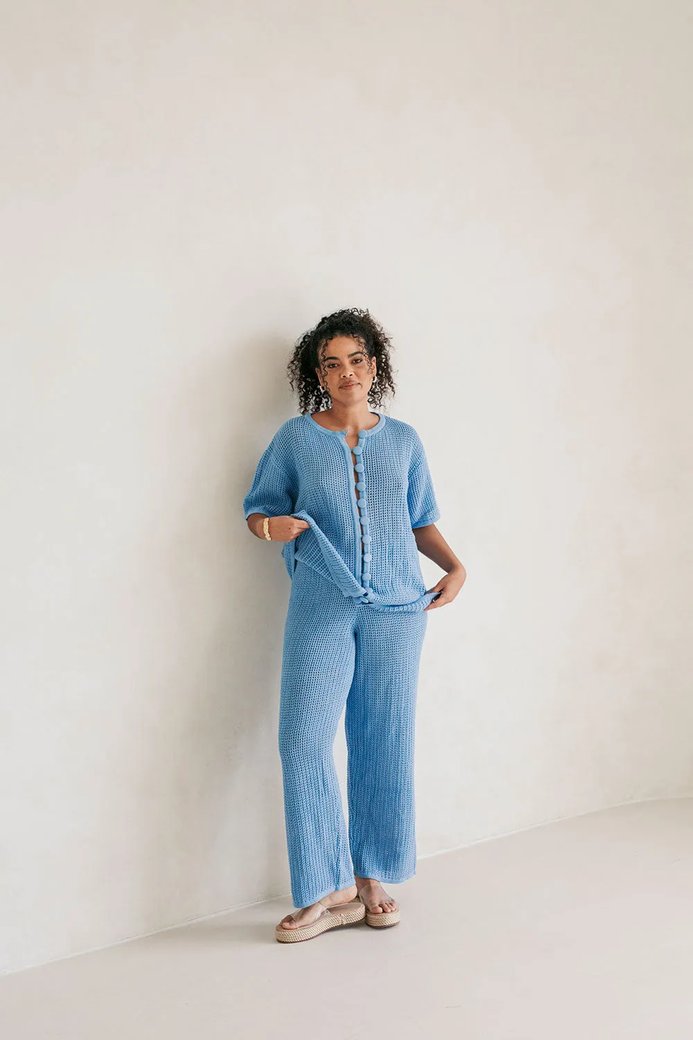 Zayna Pants - Blue sold by Sabo Skirt product image thumbnail 2