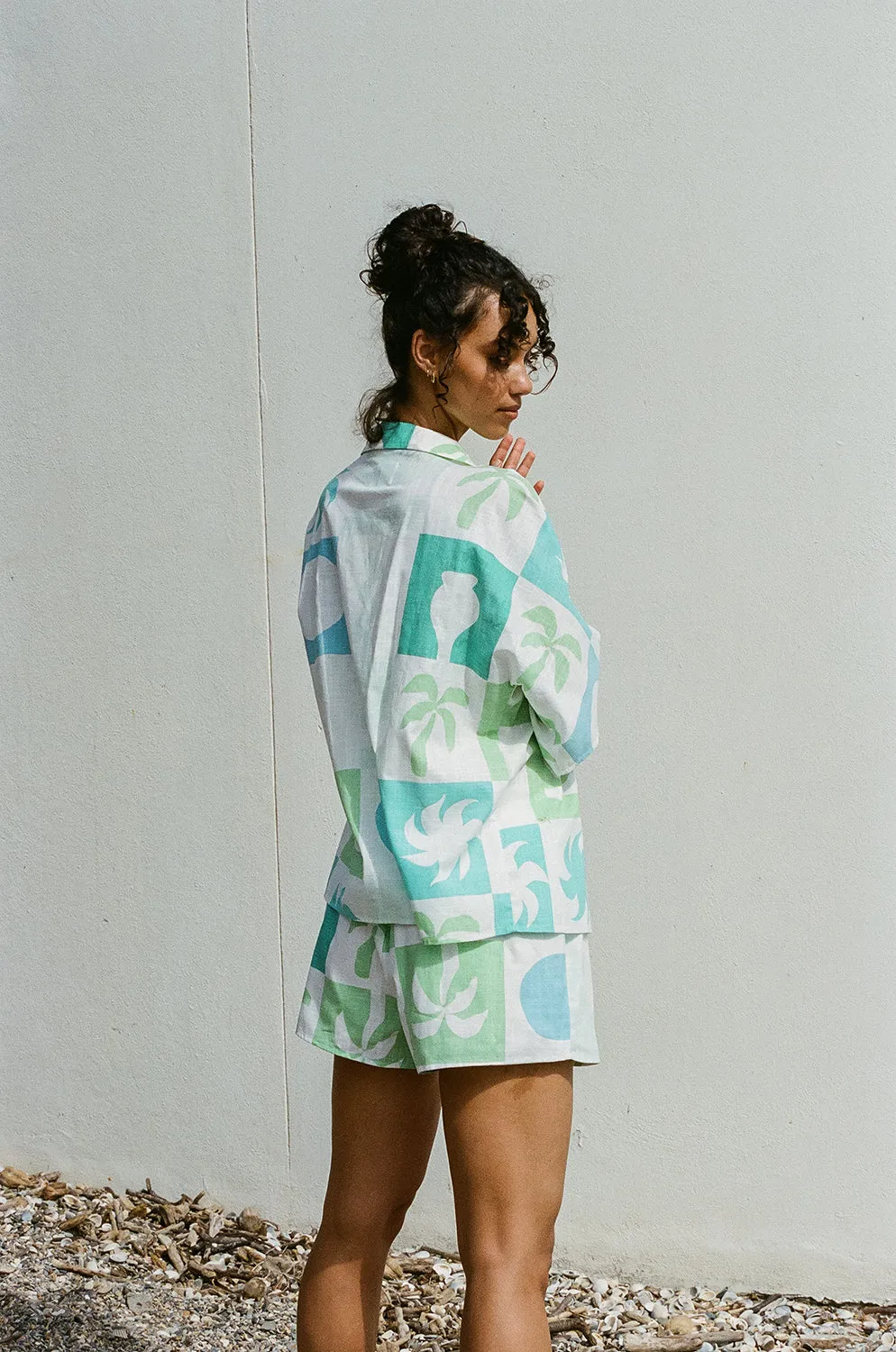 Seona Top - Palm Tile Breeze sold by Sabo Skirt product image thumbnail 5