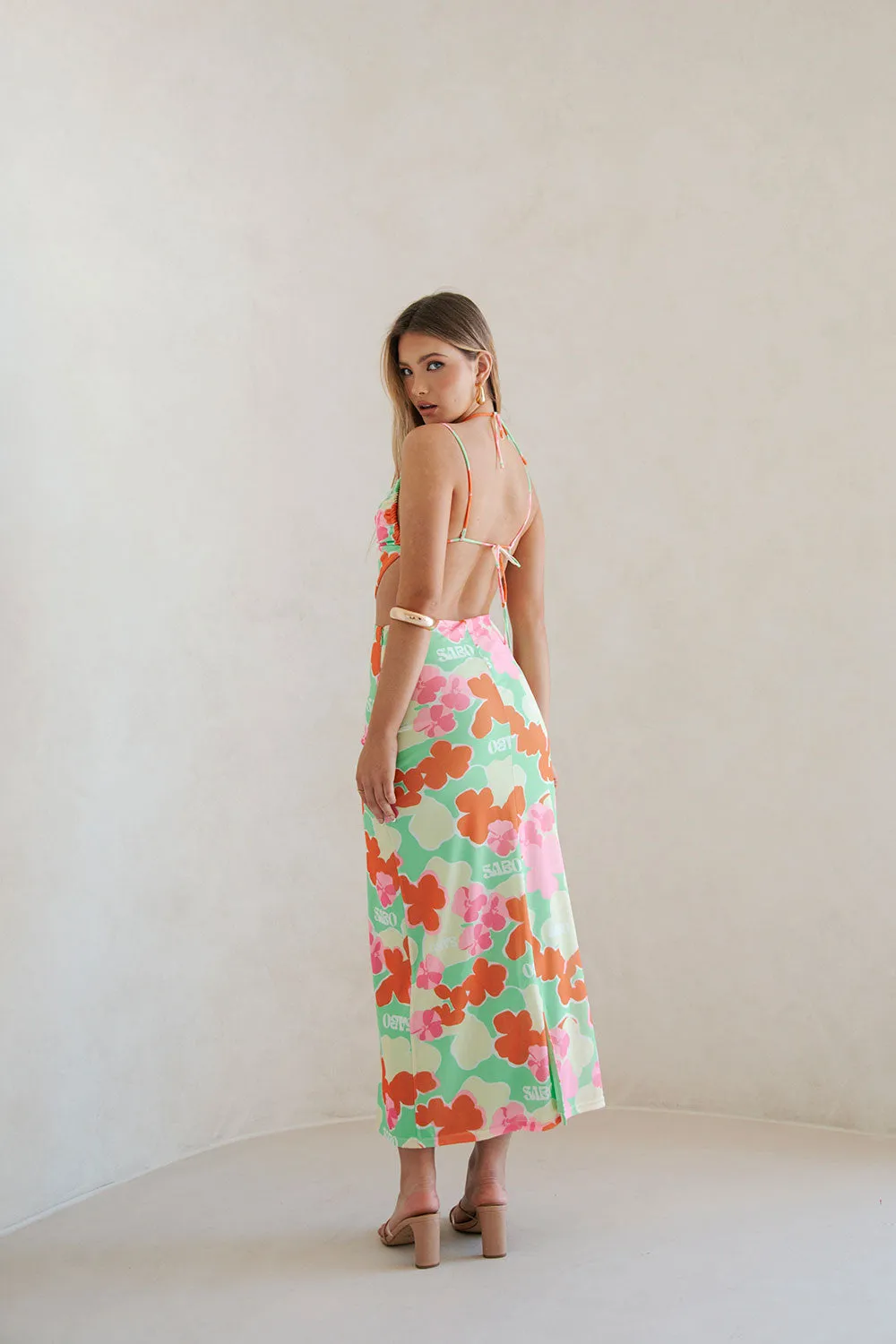 Backless Mela Dress - Misty Floral sold by Sabo Skirt product image thumbnail 5