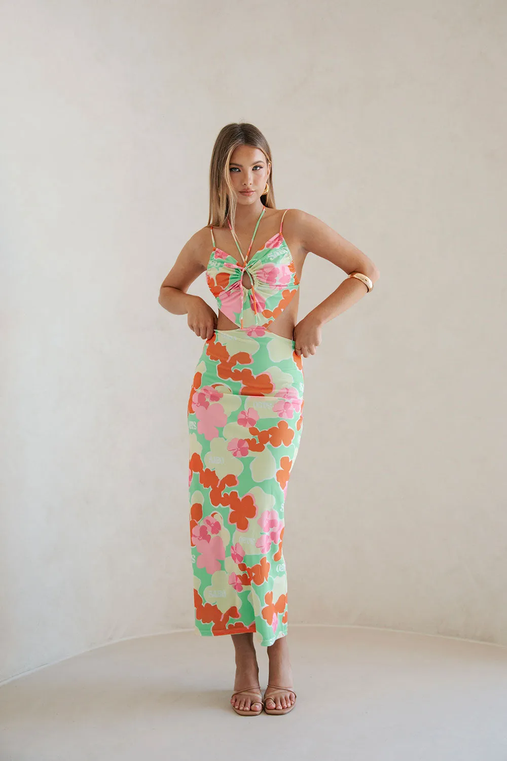 Backless Mela Dress - Misty Floral sold by Sabo Skirt product image thumbnail 3