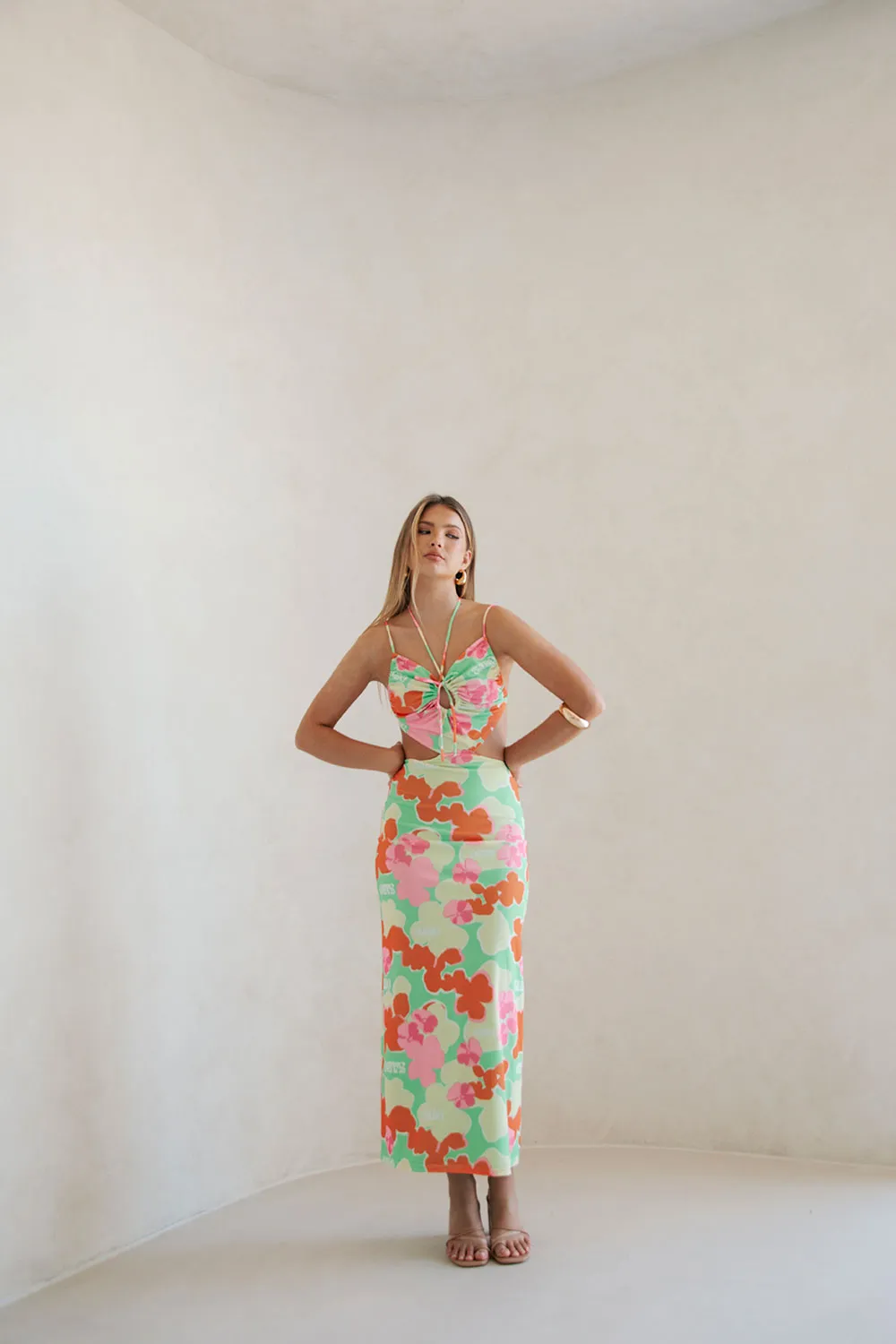 Backless Mela Dress - Misty Floral sold by Sabo Skirt product image thumbnail 2
