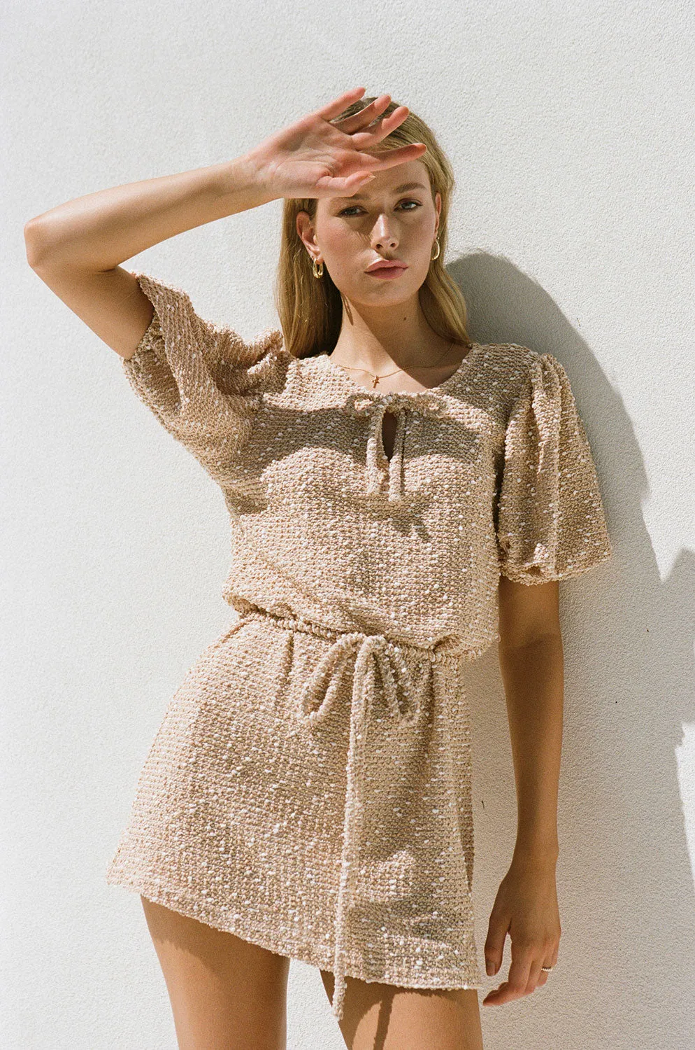 Fae Dress - Tan sold by Sabo Skirt