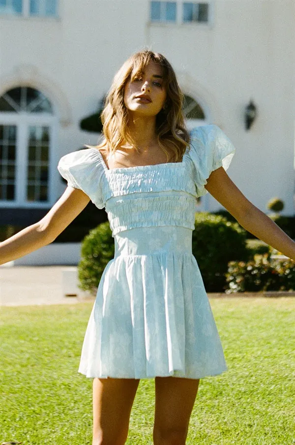 Zinnia Shirred Dress sold by Sabo Skirt