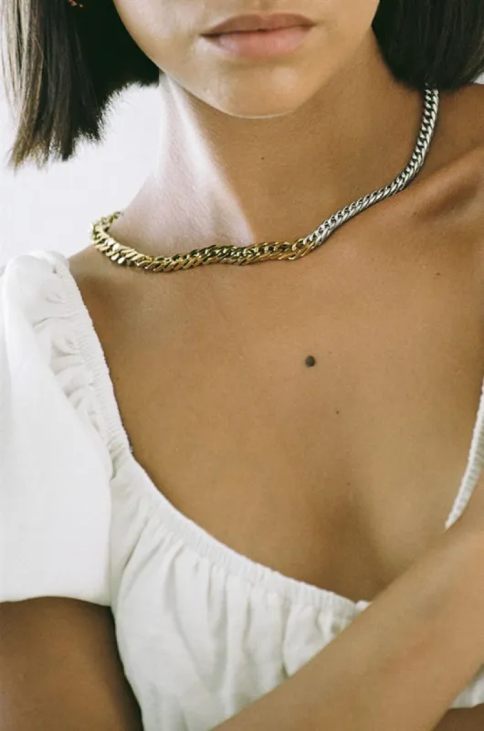 Two Toned Necklace sold by Sabo Skirt