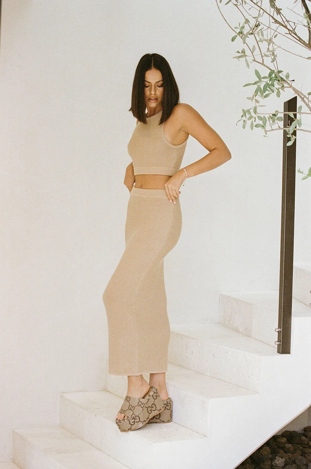 Heather Top - Dark Tan sold by Sabo Skirt product image thumbnail 2