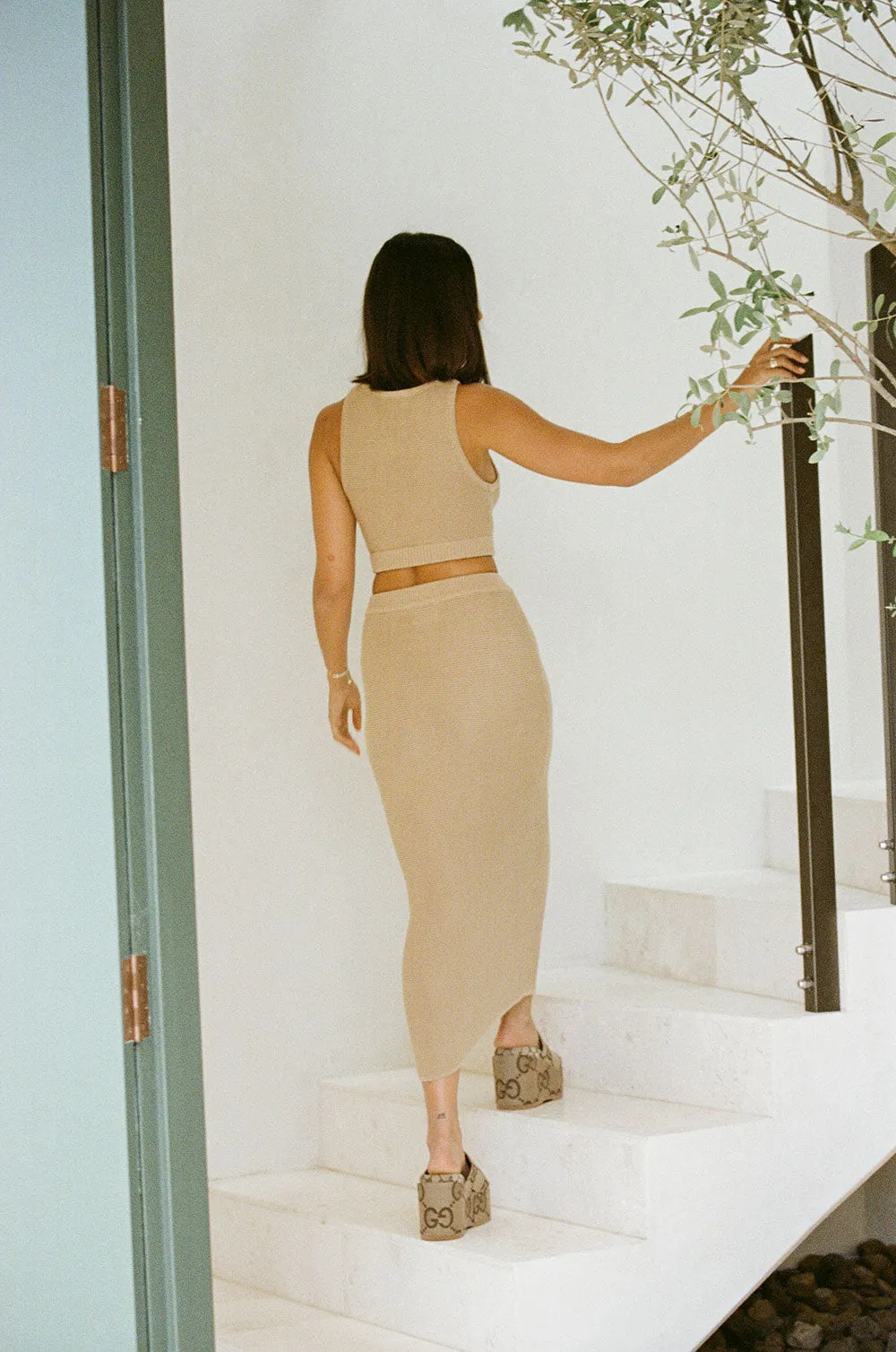 Heather Top - Dark Tan sold by Sabo Skirt product image thumbnail 4