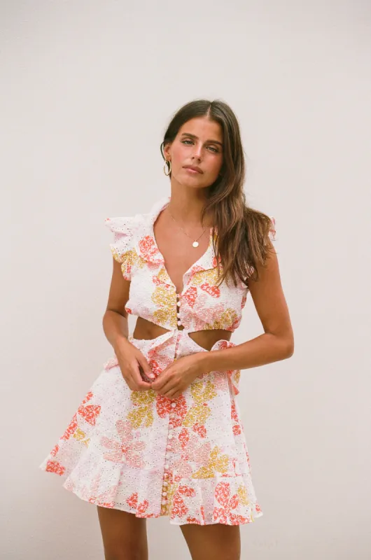 Santa Clara Cutout Dress - Pollen sold by Sabo Skirt