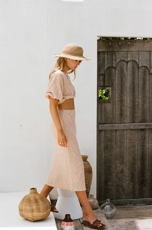 West Midi Skirt - Tan made by Sabo Skirt