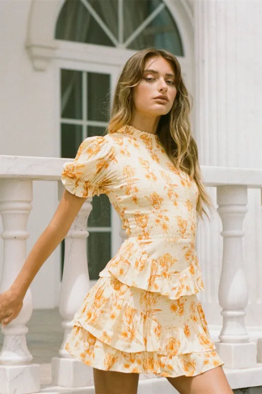 Britta Shirred Dress sold by Sabo Skirt