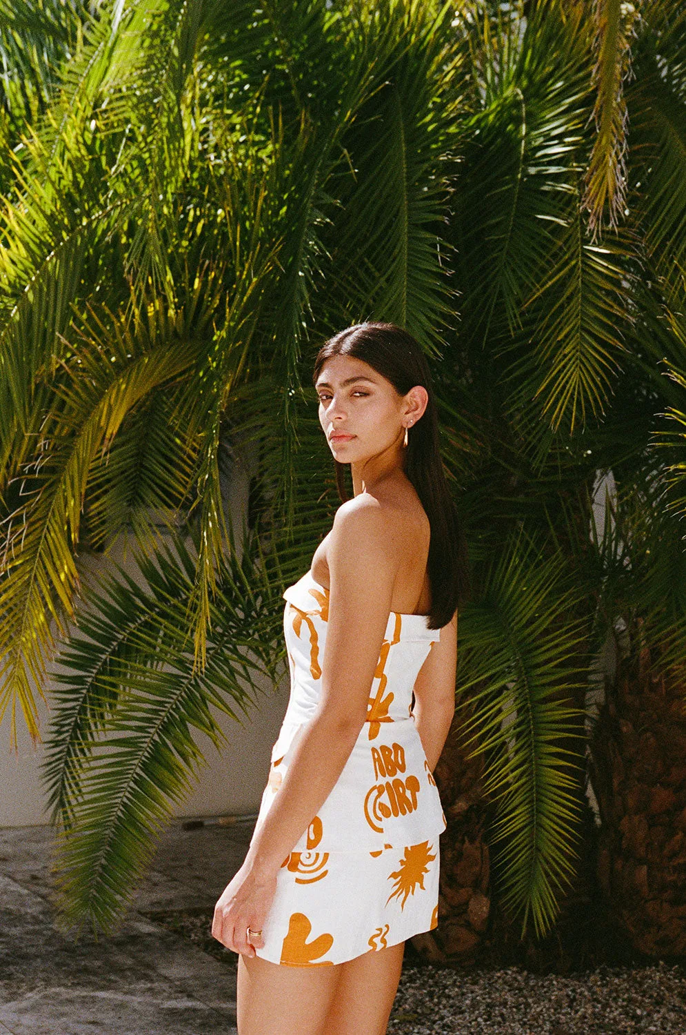 Riri Skirt - Objects Cream sold by Sabo Skirt product image thumbnail 5