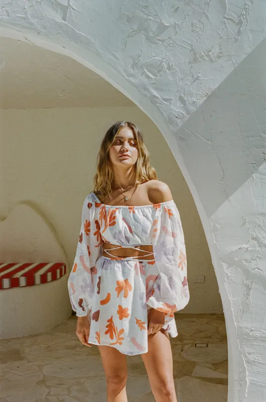 Avie Off Shoulder Dress - Autumn sold by Sabo Skirt