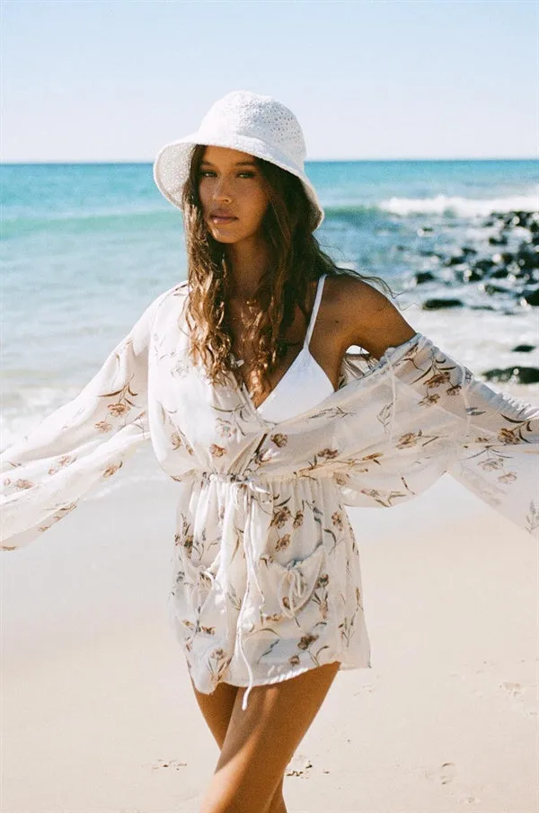 SAMPLE-Norah Playsuit - Floral sold by Sabo Skirt