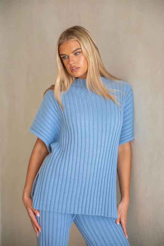 Celine Top - Blue sold by Sabo Skirt