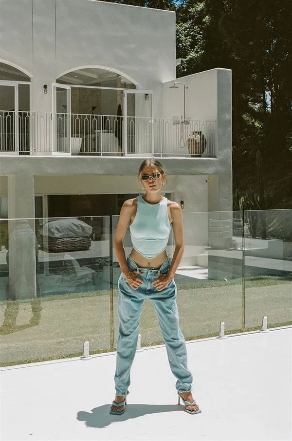 SAMPLE-Kassidy Top - Blue sold by Sabo Skirt product image thumbnail 2