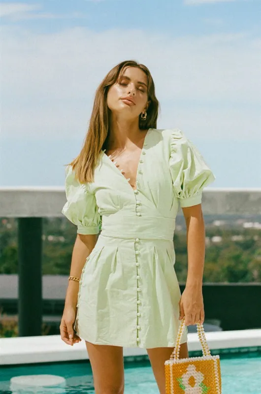 Kori Dress - Green sold by Sabo Skirt