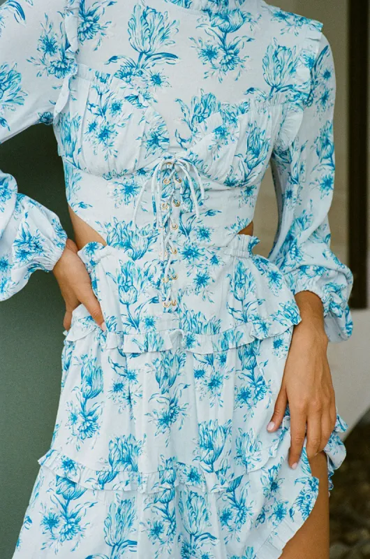 SAMPLE-Backless Cleo Dress - Winter Tulip made by Sabo Skirt