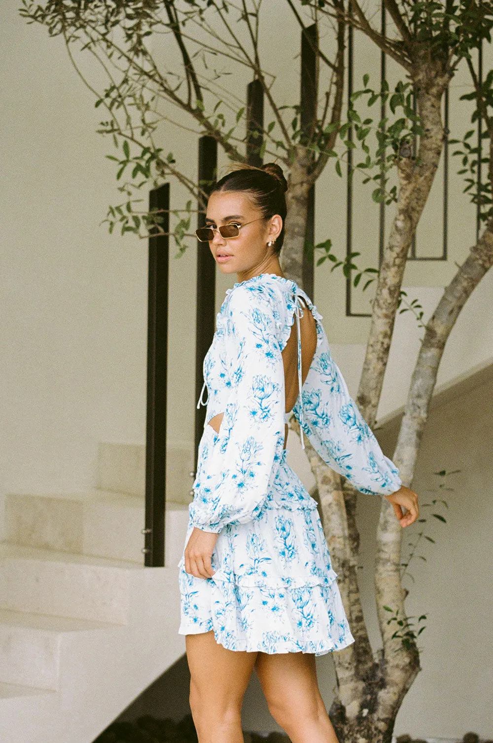 SAMPLE-Backless Cleo Dress - Winter Tulip sold by Sabo Skirt product image thumbnail 4