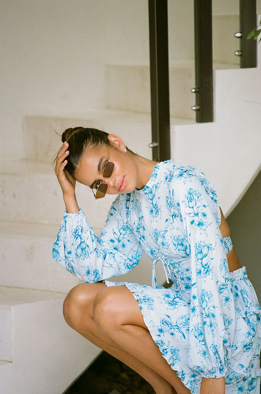 SAMPLE-Backless Cleo Dress - Winter Tulip sold by Sabo Skirt product image thumbnail 3