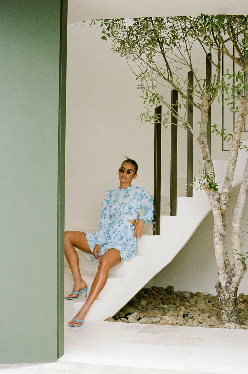 SAMPLE-Backless Cleo Dress - Winter Tulip sold by Sabo Skirt product image thumbnail 5