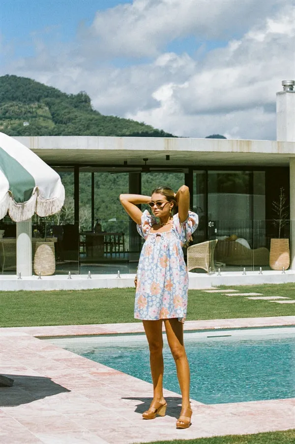 Bambina Dress - Sky Floral sold by Sabo Skirt product image thumbnail 4