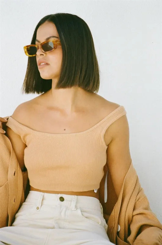 Evalia Top - Tan sold by Sabo Skirt