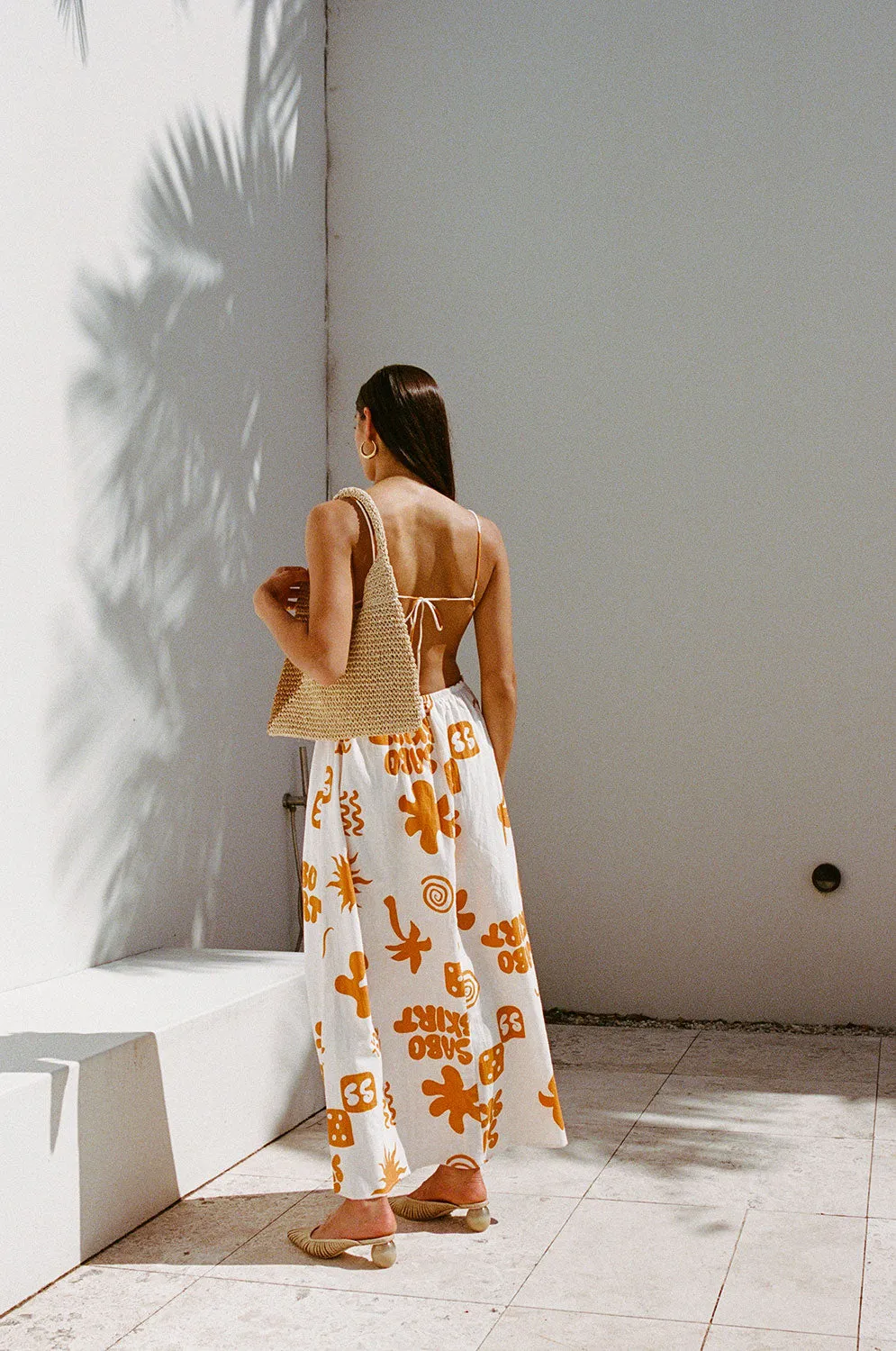 Toulouse Maxi Dress - Objects Cream sold by Sabo Skirt product image thumbnail 5