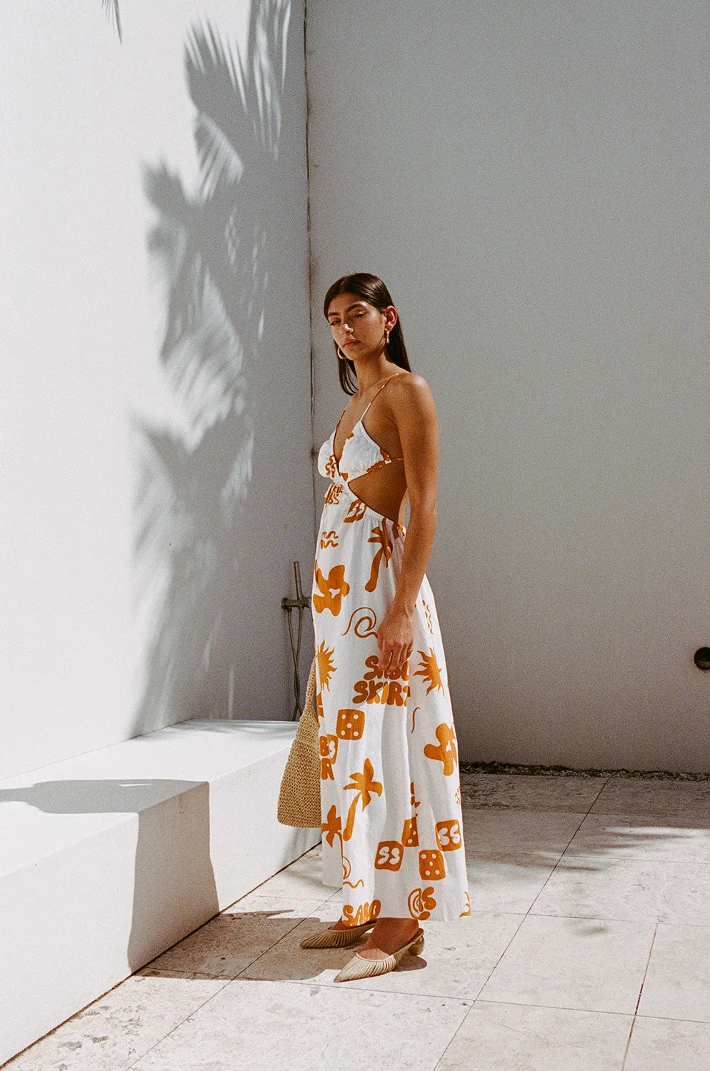 Toulouse Maxi Dress - Objects Cream sold by Sabo Skirt product image thumbnail 3