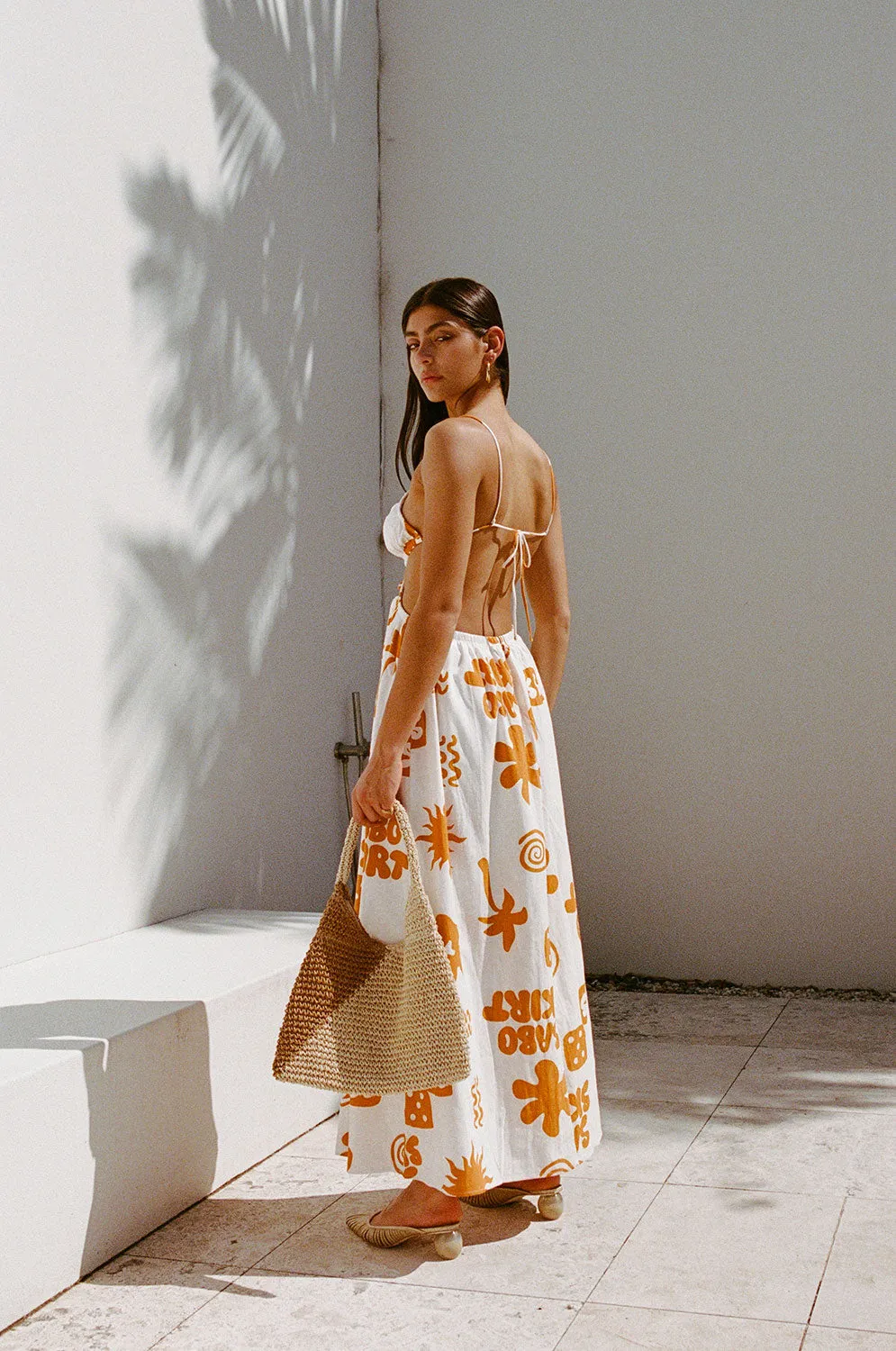 Toulouse Maxi Dress - Objects Cream sold by Sabo Skirt product image thumbnail 4