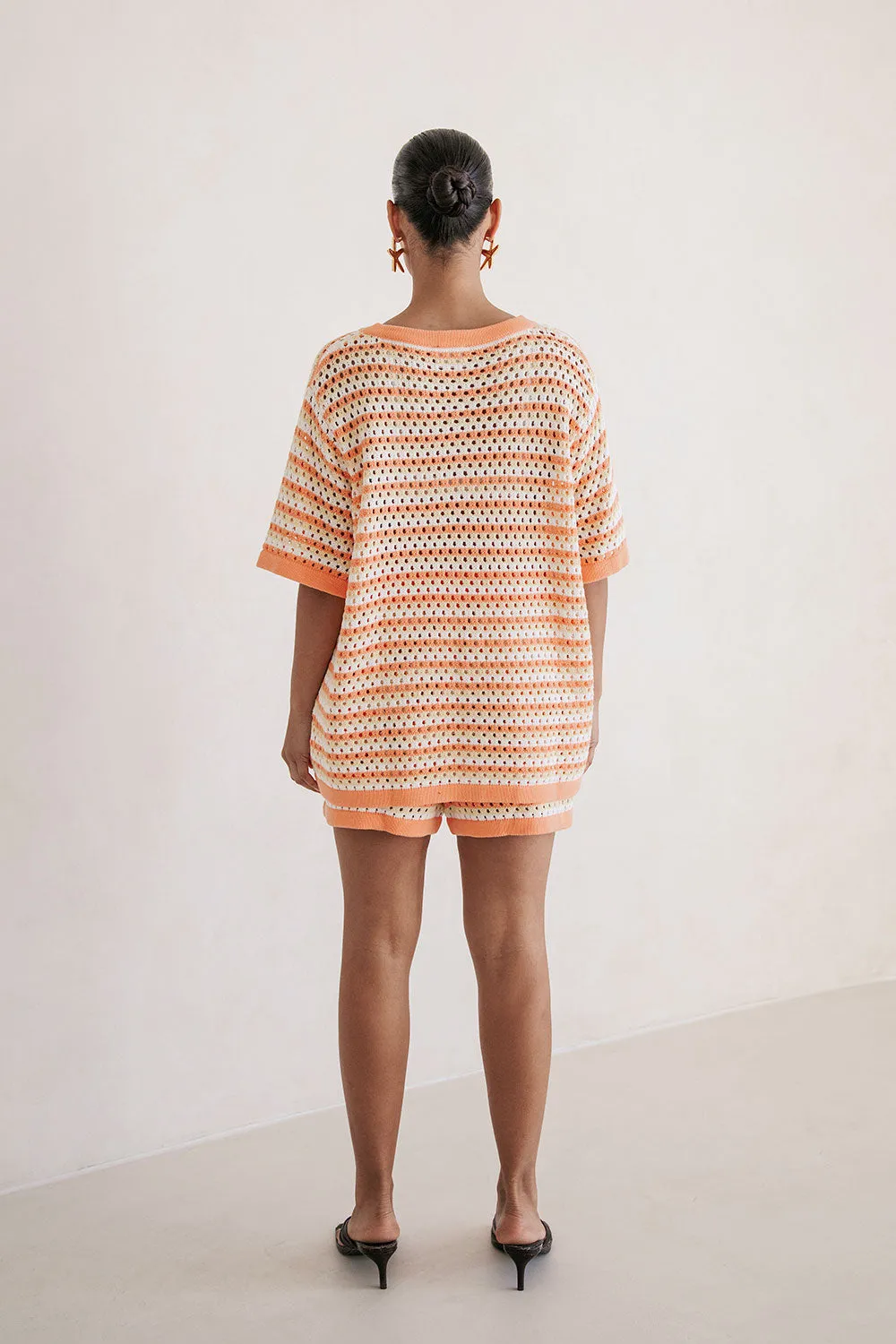 Chantel Knit Top - Orange sold by Sabo Skirt product image thumbnail 4