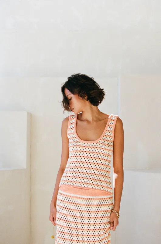 Erin Knit Top - Orange sold by Sabo Skirt