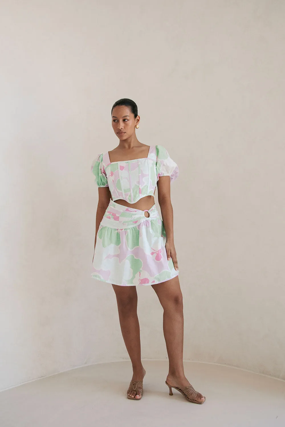 Backless Mars Top - Misty Floral sold by Sabo Skirt product image thumbnail 3