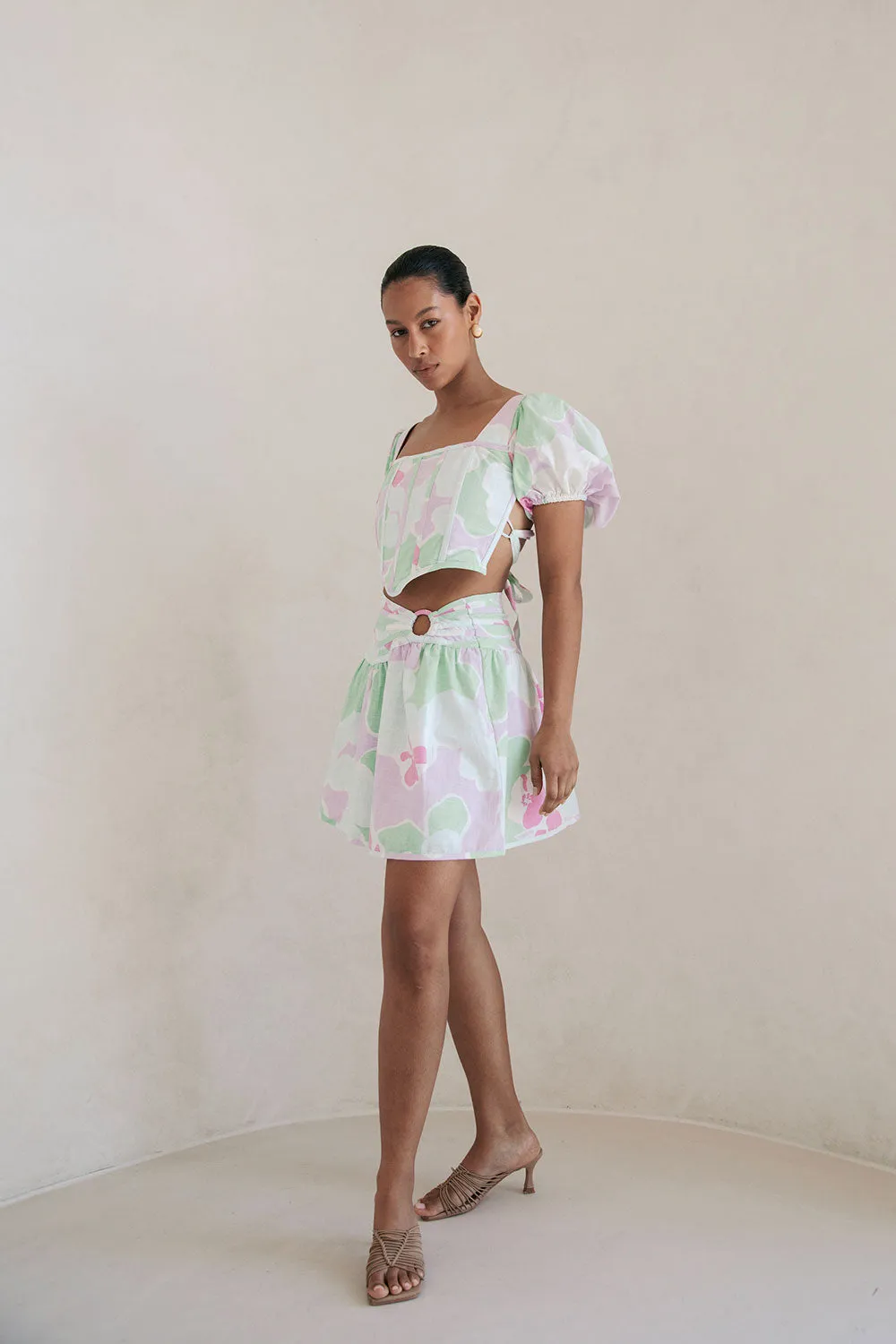 Backless Mars Top - Misty Floral sold by Sabo Skirt product image thumbnail 4