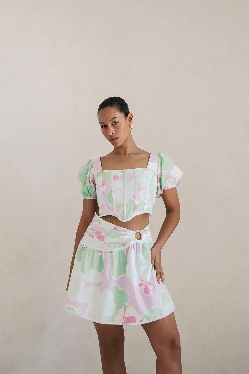 Backless Mars Top - Misty Floral sold by Sabo Skirt product image thumbnail 2