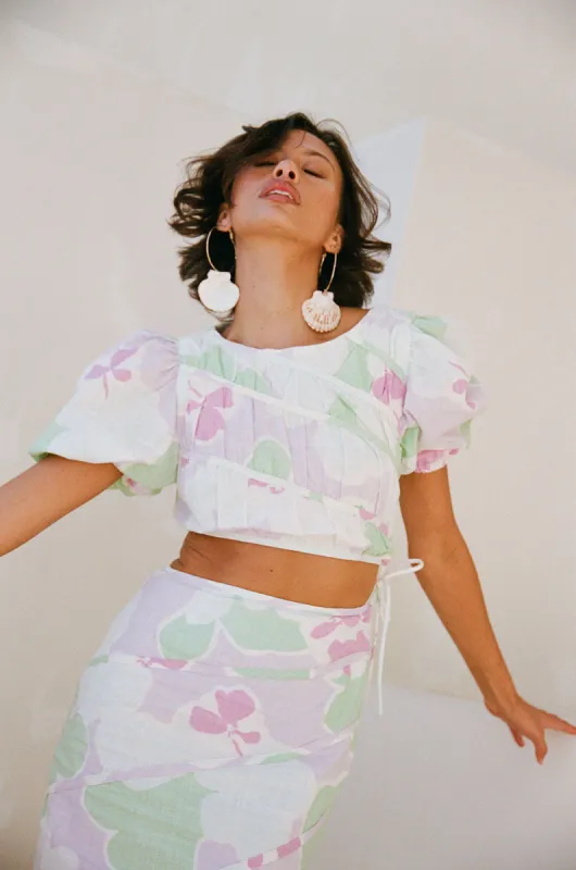 SAMPLE-Elika Top - Misty Floral sold by Sabo Skirt