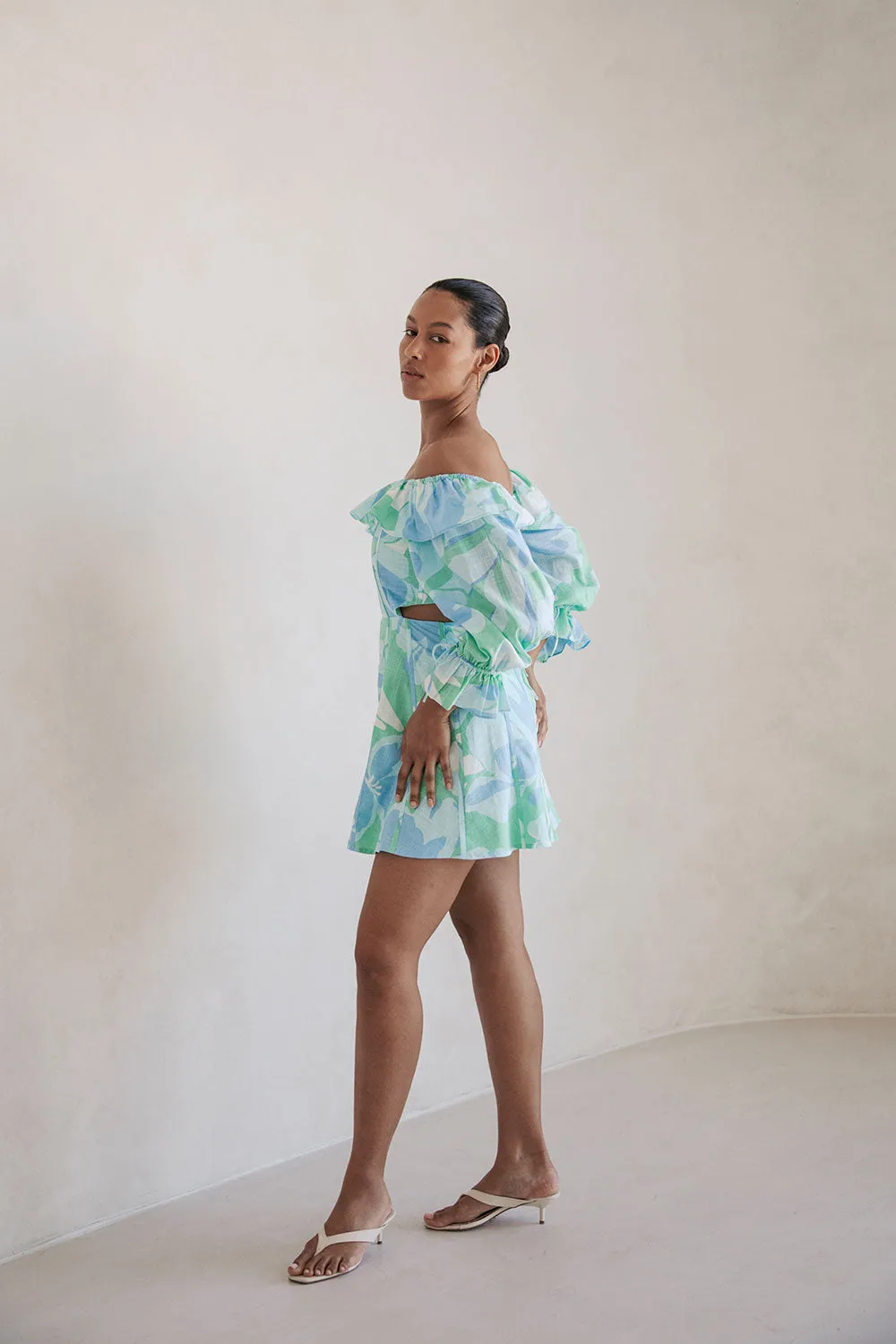 Backless Elisha Dress - Spring Petals sold by Sabo Skirt product image thumbnail 4